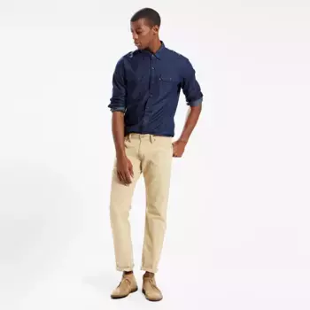 514 Прямые мужские джинсы Levi's, цвет Washed Soft Twill - Brown - Non-Stretch