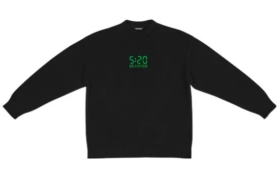 520 Толстовка унисекс черная Balenciaga, черный