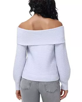 525 Свитер с открытыми плечами Elizabeth Rosetts, синий