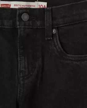 551Z Оригинальные прямые джинсы для мальчиков Levi's, черный