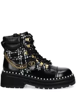 55-мм ботинки Chelsea Combat Kurt Geiger London, черный