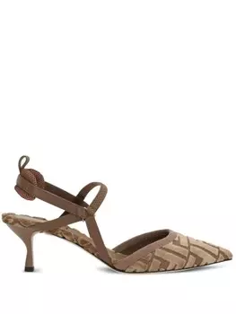 55-мм туфли Colibri Lite FENDI, коричневый