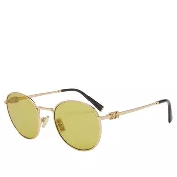 55Zs солнцезащитные очки Miu Miu Eyewear, зеленый