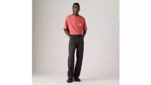 568 свободные мужские брюки с двойным коленом Levi's, черный