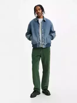 568 свободные прямые вельветовые мужские джинсы Levi's, зеленый