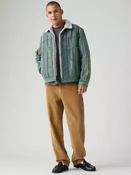 568 свободные прямые вельветовые мужские джинсы Levi's, коричневый