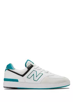 574 бело-зеленые женские кроссовки New Balance