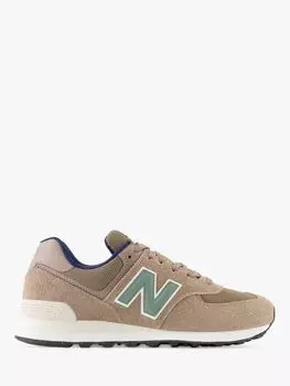 574 Замшевые кроссовки New Balance, коричневый