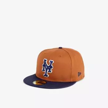 59fifty кепка из хлопкового твила с фирменной вышивкой new york mets New Era, коричневый