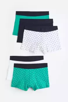 5 боксёрских шорт xtra life H&M, белый