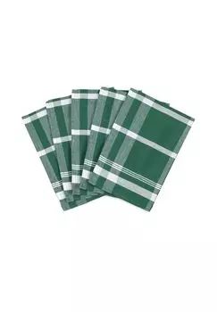 5 кухонных полотенец в эксклюзивном наборе - половина белья - блок-чек Ross, зеленый