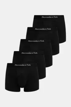 5 пачек боксеров Abercrombie & Fitch, черный