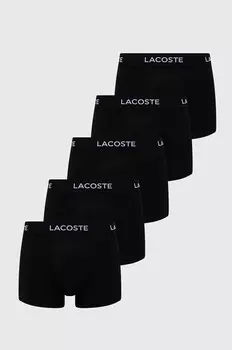 5 пачек боксеров Lacoste, черный