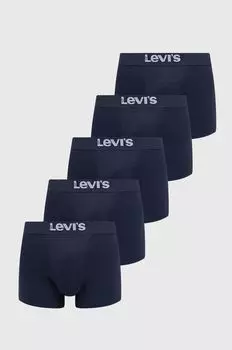 5 пачек боксеров Levi's, темно-синий