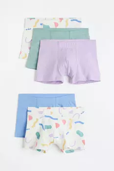 5 пар боксеров H&M, белый