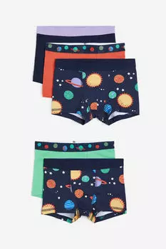 5 пар боксеров H&M, синий