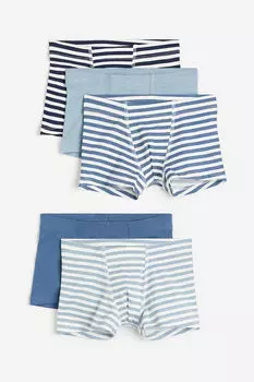 5 пар боксеров H&M, синий