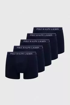 5 пар боксеров Polo Ralph Lauren, темно-синий
