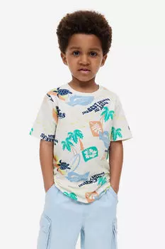 5 пар футболок из джерси H&M, синий
