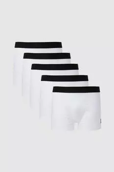 5 пар хлопковых плавок Burton, белый