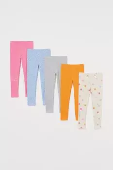 5 пар леггинсов из хлопка H&amp;M