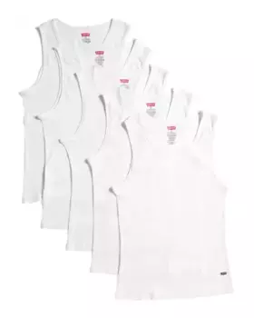 5 пар маек Levis, белый