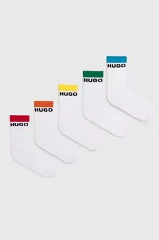 5 пар носков Hugo, белый