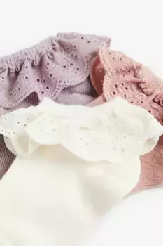 5 пар носков-кроссовок H&M, розовый