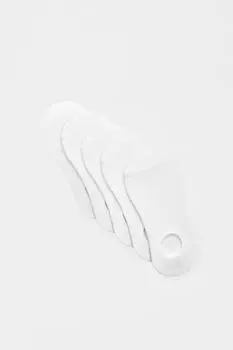 5 пар простых носков-невидимок Pull&Bear, белый