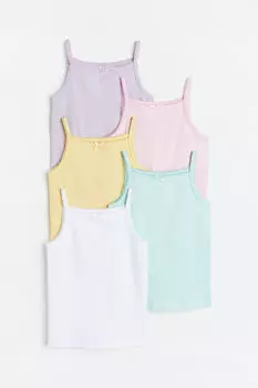 5 пар топов из джерси H&M, фиолетовый