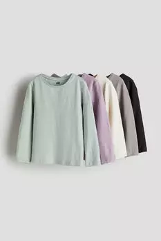 5 пар топов из джерси H&M, зеленый