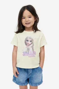5 пар топов из джерси с принтом H&M, белый