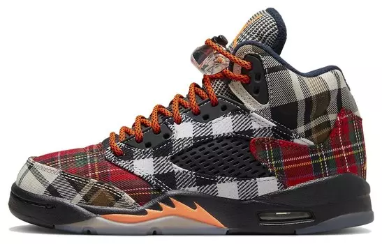 5 Ретро-шотландка GS Jordan, черный/белый/красный