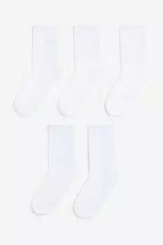 5 резиновых вязаных носков H&M