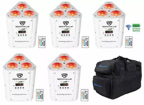 Светодиод Rockville RockWedge LED White RGBWA + UV