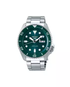 5 спортивных мужских автоматических стальных часов SRPD61K1 с серебряным ремешком Seiko, серебрянный