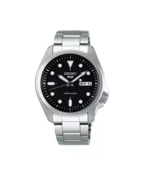5 спортивных мужских автоматических стальных часов SRPE55K1 с серебряным ремешком Seiko, серебряный