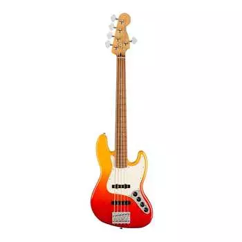 5-струнная электрогитара Fender Player Plus Jazz Bass V (накладка на гриф Pau Ferro, Tequila Sunrise) Fender Player Plus Jazz Bass V Guitar (Pau Ferro Fingerboard, Tequila Sunrise)