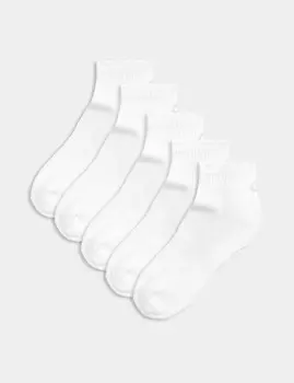 5 упаковок хлопковых мягких носков Goodmove, белый