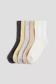 5 упаковок носков H&M, мультиколор