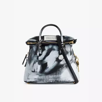 5Ac классическая сумка из микрокожи с верхней ручкой Maison Margiela, черный