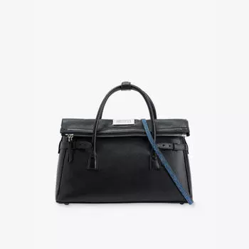 5Ac кожаная сумка-тоут east west Maison Margiela, черный