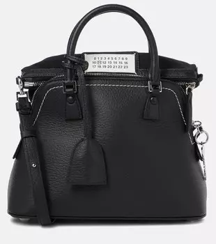 5AC Мини-сумка с короткими ручками из кожи Maison Margiela, черный