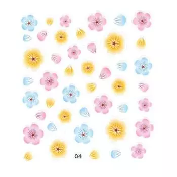 5D самоклеящиеся наклейки для ногтей №04, AllePaznokcie