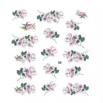 5D самоклеящиеся наклейки для ногтей № 08, AllePaznokcie