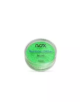6022 Радужные блестки NOX Зеленый 2 г