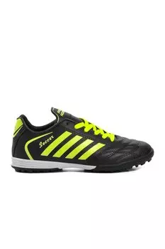 602 Черно-желтые мужские полевые туфли Astroturf Ayakmod