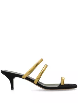 60 мм кожаные мюли MARIA LUCA, золотой