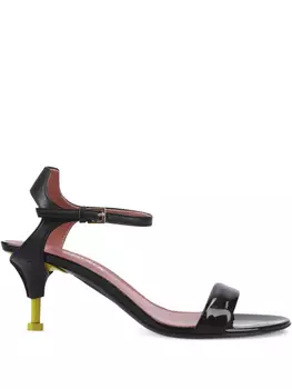60 мм лакированные сандалии из кожи Premiata, черный