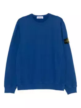 6100028 толстовка с круглым вырезом и нашивкой-логотипом Stone Island, синий